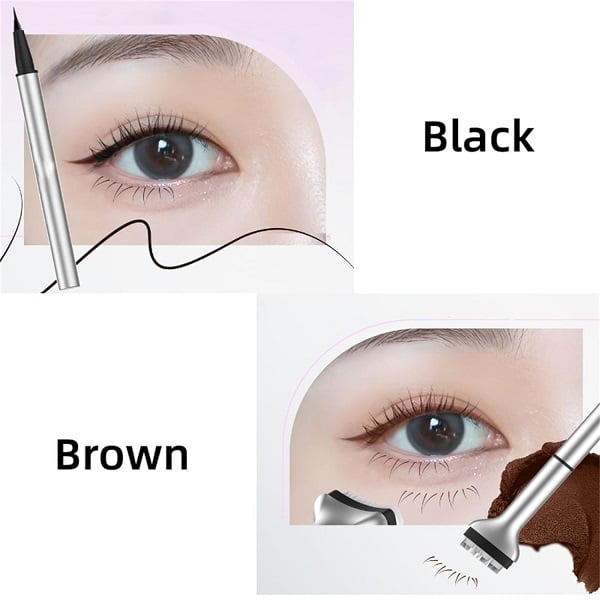 💥Jahresendaktion🔥2 kaufen, 1 gratis erhalten🔥2-in-1-Set aus Eyeliner und Stempel für die unteren Wimpern
