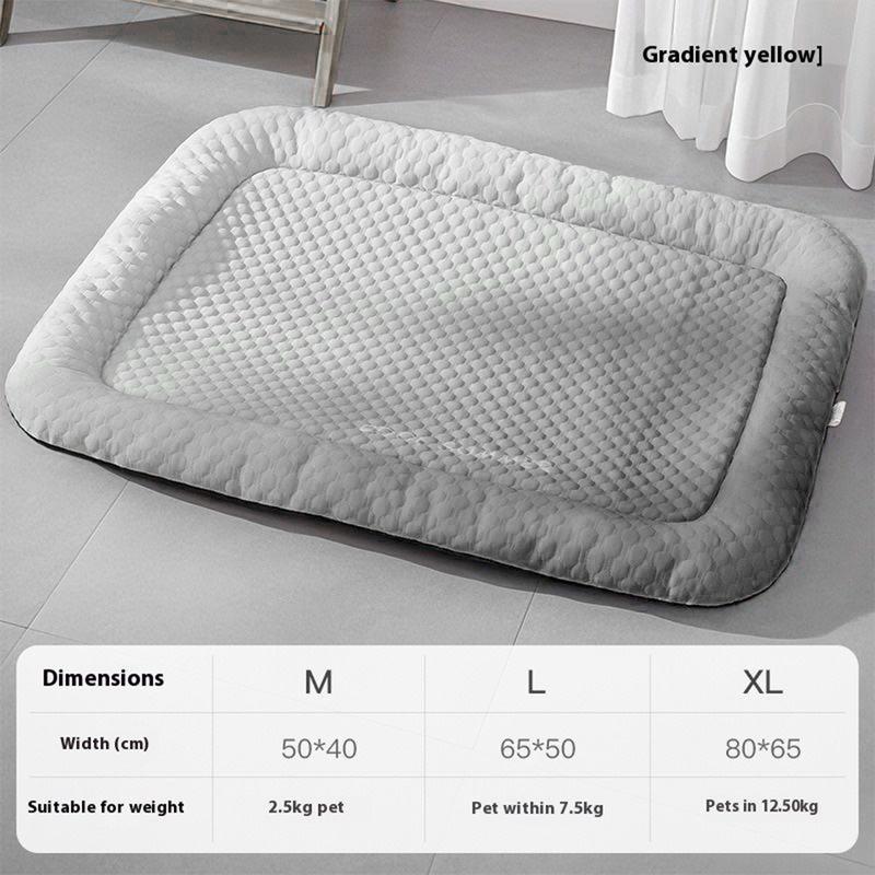 ⏳LAST DAY SALE ONLY£9.99!!❄Pawchill™🇬🇧Pet Cooling Mat for Dogs & Cats 🐾 Naturally Cool Ice-Silk Pad • Breathable, Washable & Soft 🌿 For Floors, Sofas & Car Travel • Multiple Sizes • Gradient Colours ☀️🐶🐱