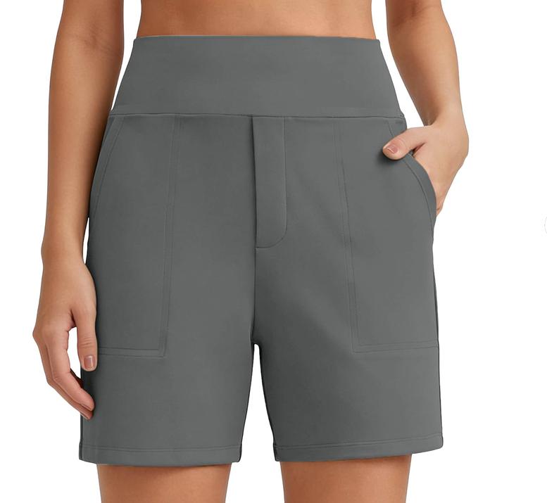 ⏳HOT SALE 70% RABATT🔥 Damen Bermuda-Shorts mit hoher Taille und Taschen 🎯 | Laufen Yoga Freizeit Sportbekleidung 😎 | 2 kaufen = KOSTENLOSER Versand – Lager in UK! 🇬🇧