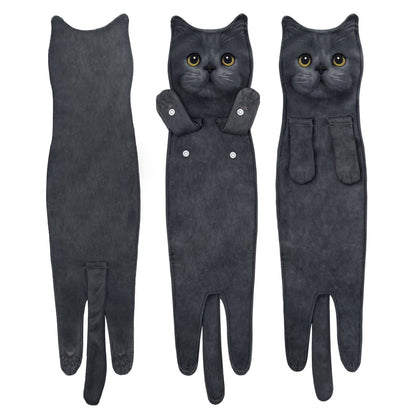 🎁 Christmas Sale 50% OFF🎅 Funny Cat Hand Towels🐱