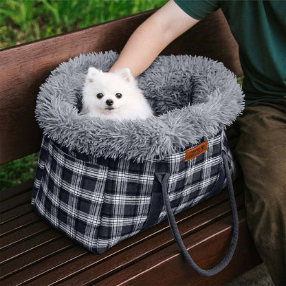 2-in-1 Große Ganzjahres-Haustiertragetasche und Hundeschlafsack – Voyager's Plaid