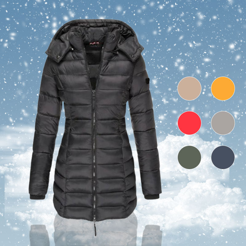 🍂Herbst-Angebote🍂Mittellange Damen-Steppjacke