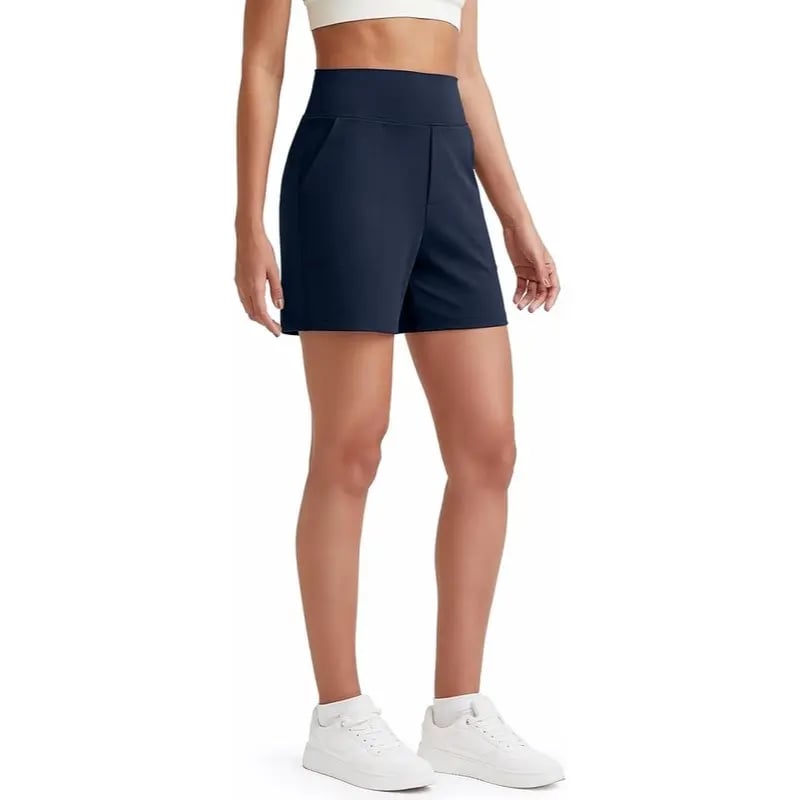 ⏳HOT SALE 70% RABATT🔥 Damen Bermuda-Shorts mit hoher Taille und Taschen 🎯 | Laufen Yoga Freizeit Sportbekleidung 😎 | 2 kaufen = KOSTENLOSER Versand – Lager in UK! 🇬🇧