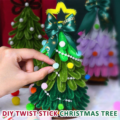 Gedrehter Stab-Weihnachtsbaum🎄 - Kreative handgefertigte Geschenkanhänger🌟
