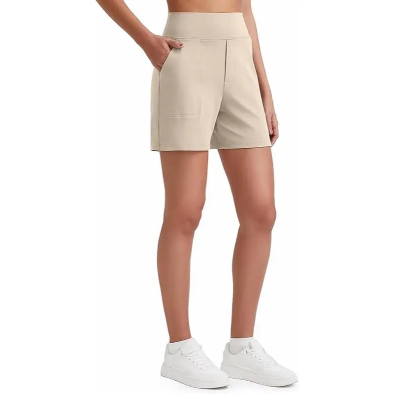 ⏳HOT SALE 70% RABATT🔥 Damen Bermuda-Shorts mit hoher Taille und Taschen 🎯 | Laufen Yoga Freizeit Sportbekleidung 😎 | 2 kaufen = KOSTENLOSER Versand – Lager in UK! 🇬🇧