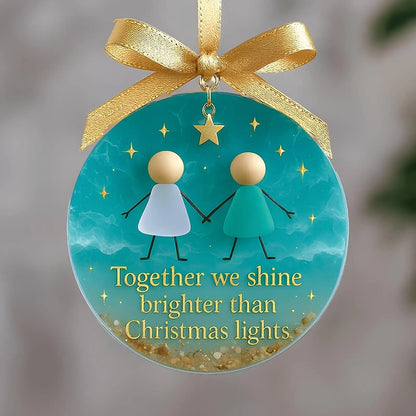 ⏳LETZTER TAG DES SALES: 70 % RABATT!⏰Freundschafts-Weihnachtsornament aus Meerglas🌊✨Von der Natur geformt & von Hand gefertigt💝
