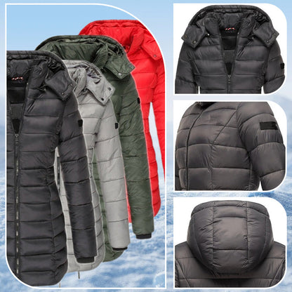 🍂Herbst-Angebote🍂Mittellange Damen-Steppjacke