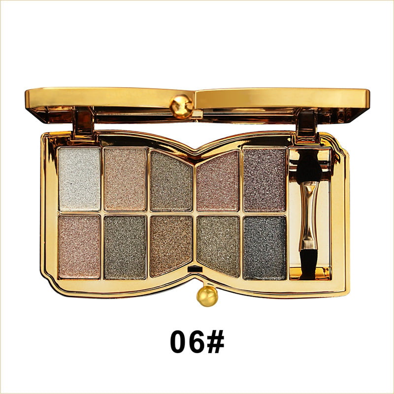 ✨NEUJAHRSANGEBOT🤩10-Farben-Glitzer-Schimmer-Lidschattenpalette