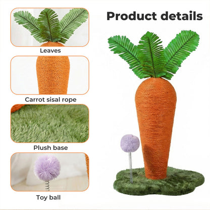 Cat Scratching Post Cute Carrot Scratching Post Pet Supplies Entertainment
