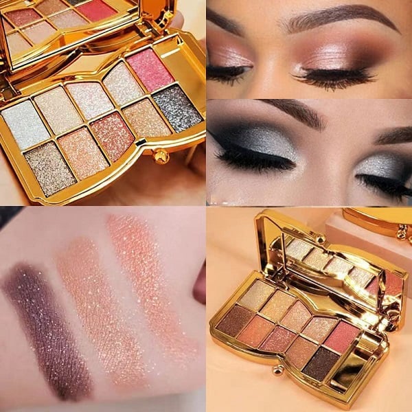 ✨NEUJAHRSANGEBOT🤩10-Farben-Glitzer-Schimmer-Lidschattenpalette