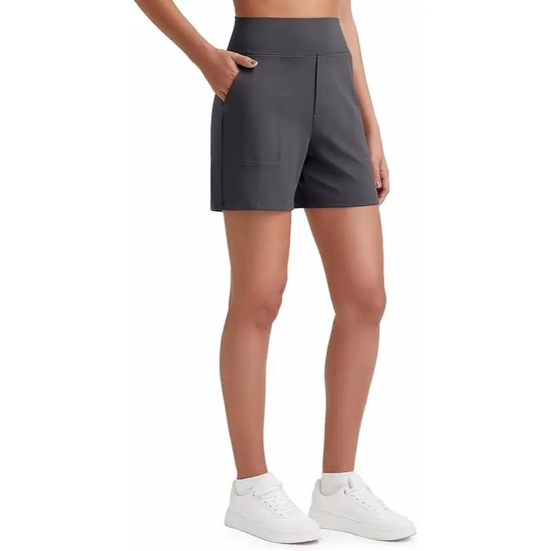 ⏳HOT SALE 70% RABATT🔥 Damen Bermuda-Shorts mit hoher Taille und Taschen 🎯 | Laufen Yoga Freizeit Sportbekleidung 😎 | 2 kaufen = KOSTENLOSER Versand – Lager in UK! 🇬🇧