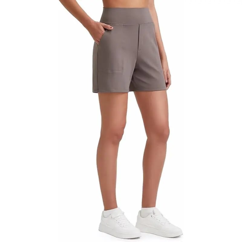 ⏳HOT SALE 70% RABATT🔥 Damen Bermuda-Shorts mit hoher Taille und Taschen 🎯 | Laufen Yoga Freizeit Sportbekleidung 😎 | 2 kaufen = KOSTENLOSER Versand – Lager in UK! 🇬🇧
