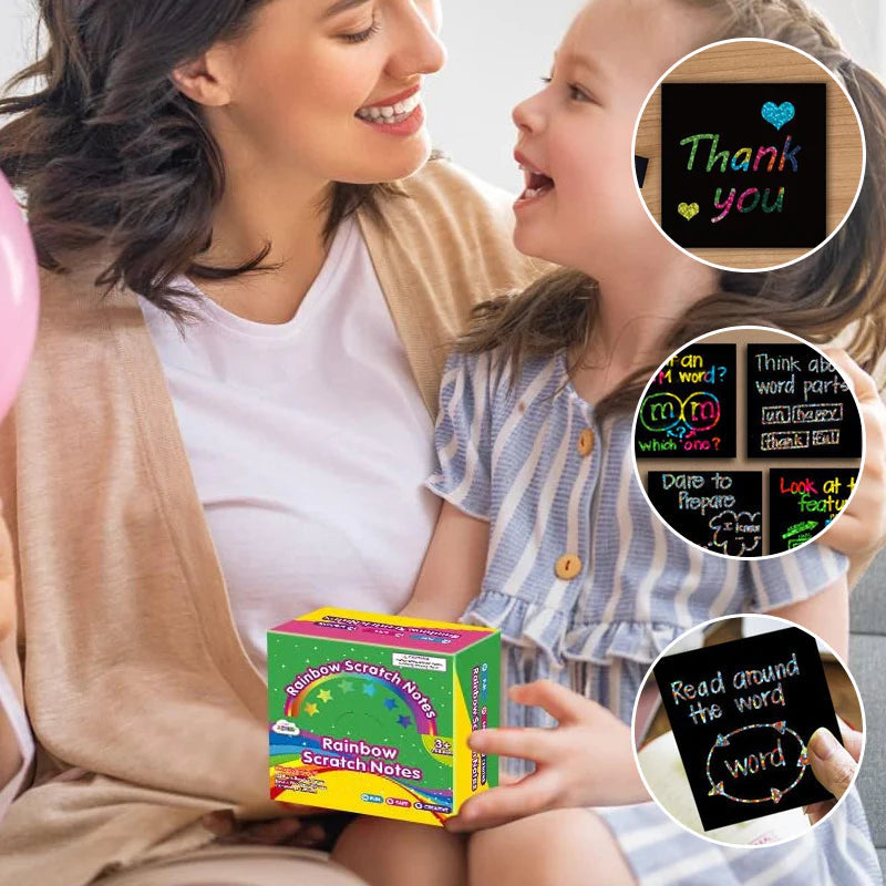 Kaufe 2, erhalte 10 % Rabatt & kostenlosen Versand🔥Kreatives Regenbogen-Kratzpapier-Kunstset