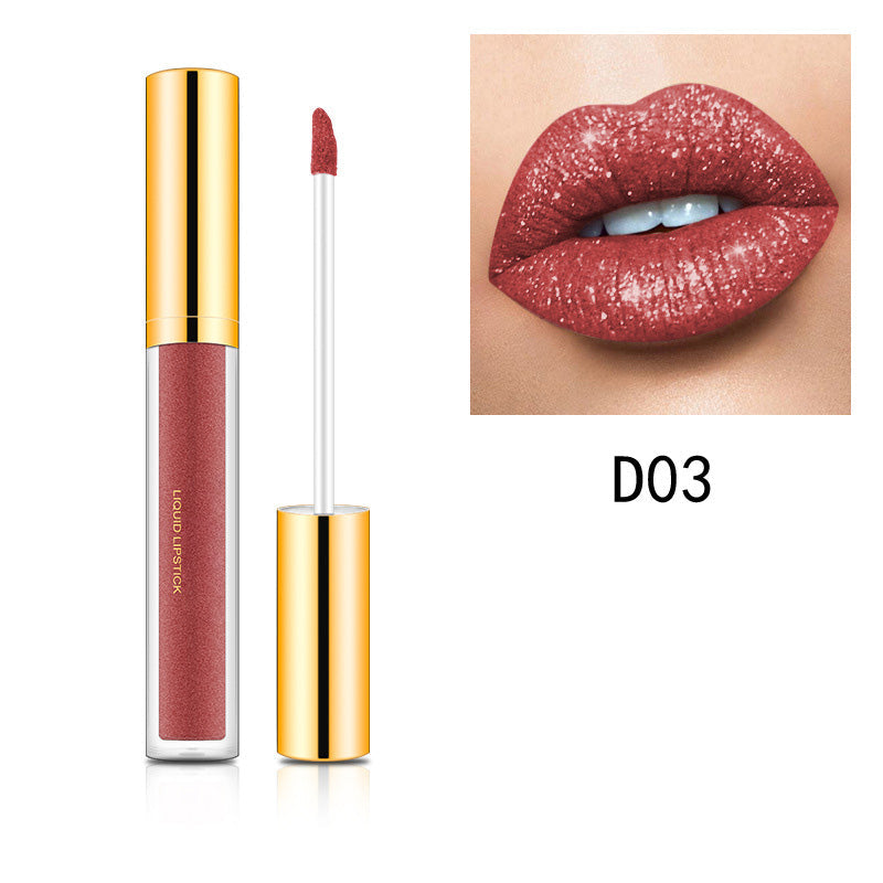 Metallic-Flüssig-Diamant-Glitzer-Lipstick