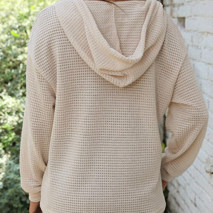 🍂Herbst-Specials🍂Trendiges einfarbiges Damen-Langarm-Oberteil mit Kapuze