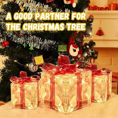 🎁Zeitlich begrenztes Angebot: 50% Rabatt🎄Leuchtende Weihnachtsgeschenkbox-Dekorationen