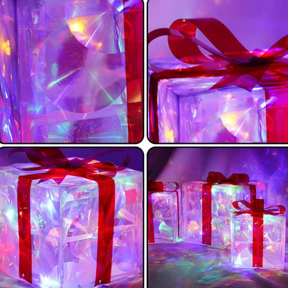 🎁Zeitlich begrenztes Angebot: 50% Rabatt🎄Leuchtende Weihnachtsgeschenkbox-Dekorationen