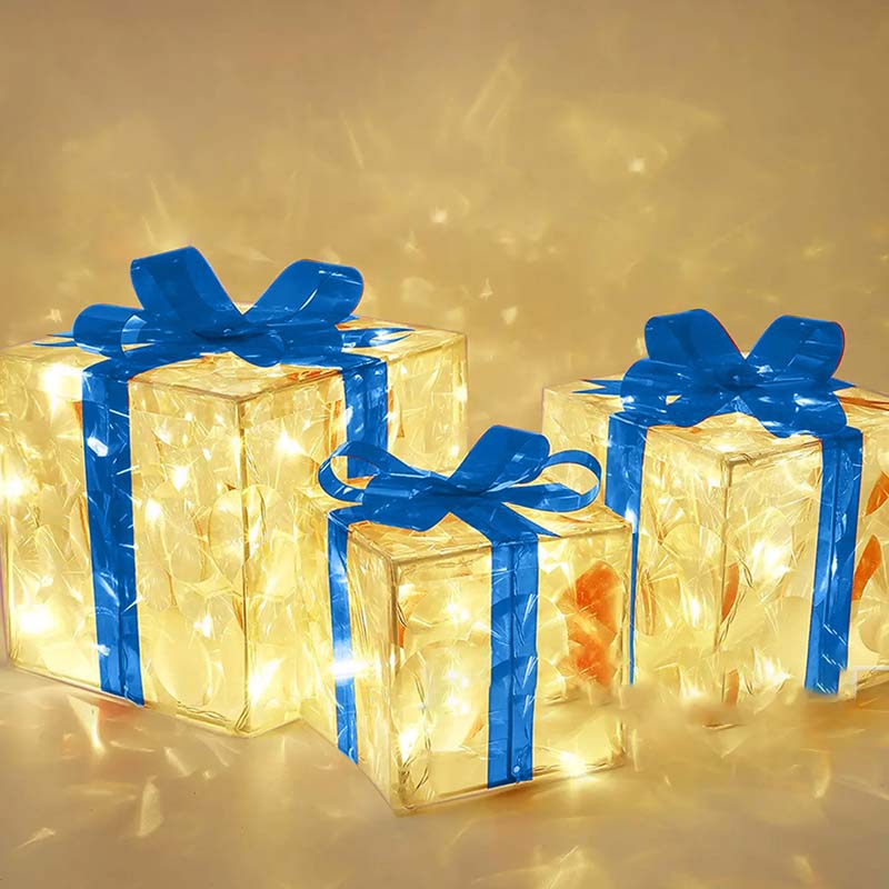 🎁Zeitlich begrenztes Angebot: 50% Rabatt🎄Leuchtende Weihnachtsgeschenkbox-Dekorationen
