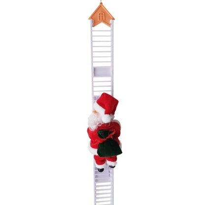 🎁Christmas Sale 50% OFF🎅Electric Fireplace Climbing Santa Claus Musical Toys🪜
