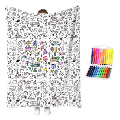 🔥LETZTER TAG: 50% RABATT!!🎨✨Kreatives „Cozy Coloring“-Deckenset – DIY-Kunst & Entspannungsaktivität