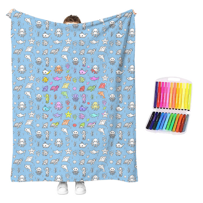 🔥LETZTER TAG: 50% RABATT!!🎨✨Kreatives „Cozy Coloring“-Deckenset – DIY-Kunst & Entspannungsaktivität