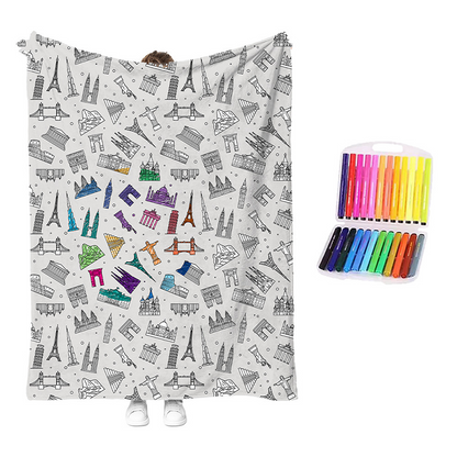 🔥LETZTER TAG: 50% RABATT!!🎨✨Kreatives „Cozy Coloring“-Deckenset – DIY-Kunst & Entspannungsaktivität