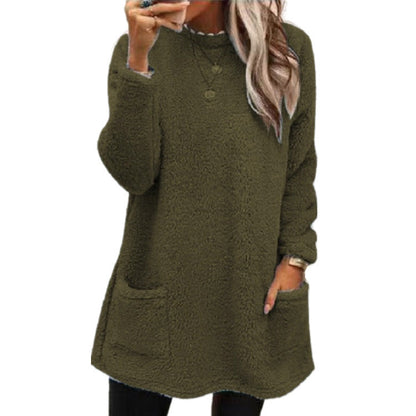 🍂50% RABATT☁️Warmer Damen-Langarmshirt mit Rundhalsausschnitt