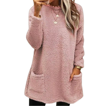 🍂50% RABATT☁️Warmer Damen-Langarmshirt mit Rundhalsausschnitt