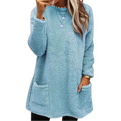 🍂50% RABATT☁️Warmer Damen-Langarmshirt mit Rundhalsausschnitt